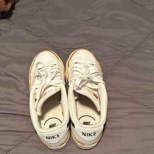 Nike White and Tan Sneakers